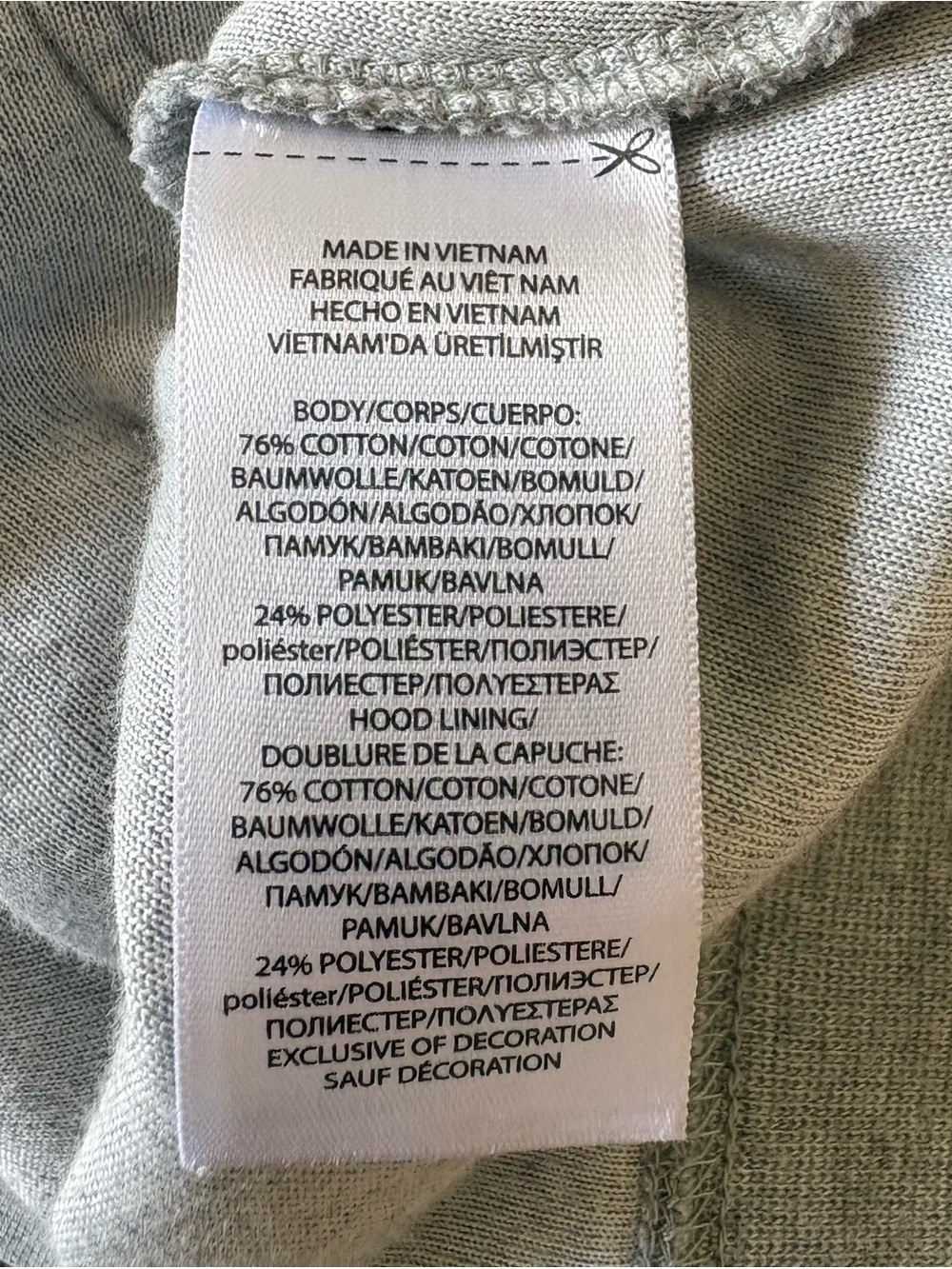 Polo Ralph Lauren Velour Hoodie Gray Pullover Sweatshirt Large - Picture 6 of 7